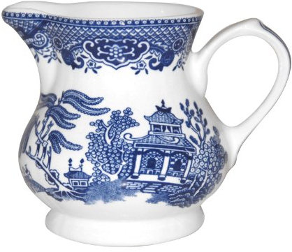 Blue Willow Churchill China Cream Jug, Made in England