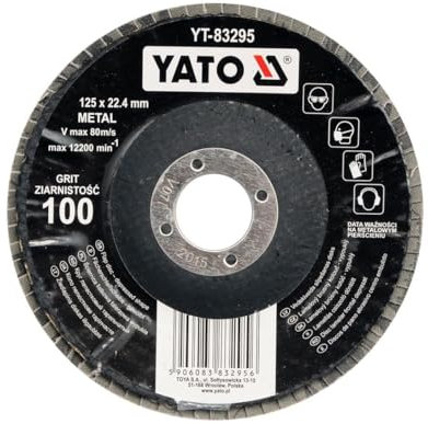Yato yt-83293 – Disque à lattes – deprimidas de fibre de verre de forme que respaldan 125 mm Grain 60