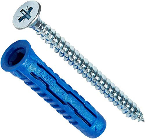 Rawlplug 4ALL M5 x 25 mm Universal Nylon Dübel und Schrauben Set, 50 Stück, 4ALL-05+3530