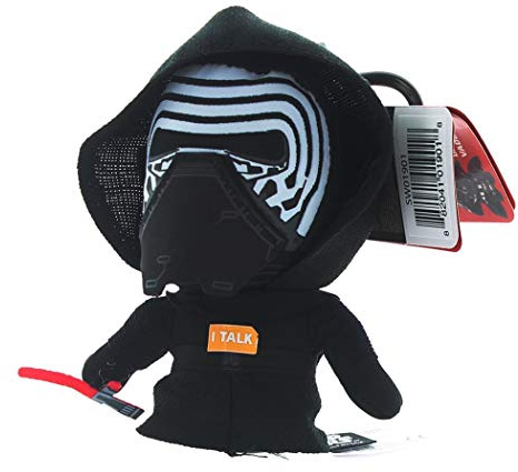 Star Wars SW02526 - UGT Mini Figurines en Peluche avec Son et Pendentif Kylo Ren