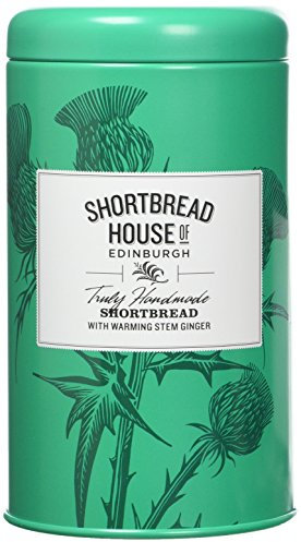 Shortbread House of Edinburgh | Handmade Scottish Shortbread with Stem Ginger | 140g Tin