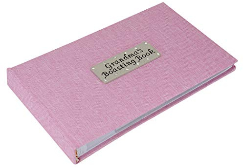 Metal Planet Ltd Fotoalbum mit Aufschrift Grandma's Boasting Book, für 40 Fotos à 15 x 10 cm, Pink