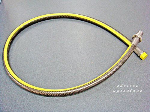 MIDBRASS DOMESTIC GAS COOKER/OVEN GAS SUPPLY HOSE STRAIGHT BAYONET 6 FOOT X 1/2 BS EN14800CE
