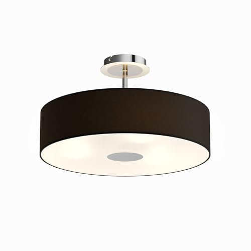 Lindby Deckenlampe 'Gabriella' (Modern) in Schwarz aus Textil (3 flammig, E27) - Deckenleuchte, Lampe, Flurleuchte