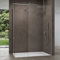 doporro Box Doccia Walk-In Due Lati Fissi 80x100cm, Parete Doccia Anticalcare in Cristallo Trasparente da 8mm con Braccio Sostegno Telescopico in Acciaio Bremen01K-T