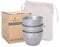 iBasingo Lot de 3 petites tasses à thé à double paroi en titane de 40 ml, réutilisables, pour camping, randonnée, voyage, pique-nique, vaisselle portable (Ti3089D)