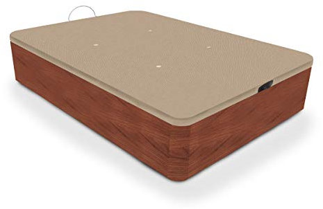 duermete divano letto pieghevole in legno rinforzato con cassetto ad alta capacità, CILIEGIO, 90 X 200