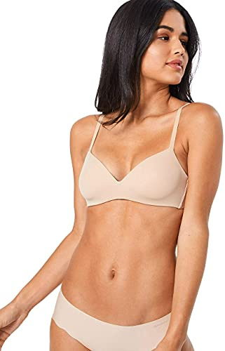 Skiny Damen Skiny Damen Multi Schalen Ohne Bügel Micro Essentials 1 B gelloser BH, Beige, 85C EU