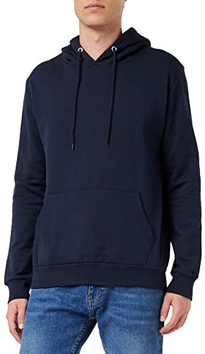 FM London Pullover da Uomo Hyfresh con Cappuccio, con Fodera in Pile e Tecnologia di Protezione Dagli Odori, Azul (Navy 12), XXL