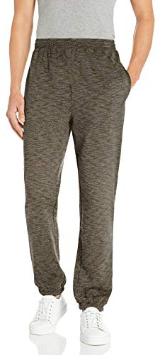 Amazon Essentials Men's Closed Bottom Fleece Joggers (Available in Big & Tall), Olive Space Dye, L