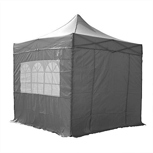Airwave EX26027 Essential Pop-Up-Pavillon mit Seiten, 2,5 x 2,5 m, Grau