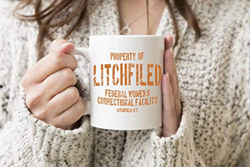 Orange Is The New Black Inspired Litchfield Prison Weißer Becher Kaffee Tee Mug Cup 330 ml Becherschale Tasse