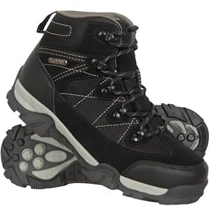 Mountain Warehouse Trail Wasserdichte Kinderstiefel Schwarz Kinder-Schuhgröße 37 DE