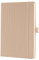 Sigel CO650 Notizbuch A5 kariert beige, Hardcover, 194 nummerierte Seiten, nachhaltiges Papier, mit Inhaltsverzeichnis, Stiftschlaufe, Falttasche, Gummibandverschluss, Conceptum