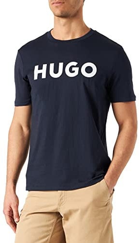 HUGO Dulivio 10229761 01 Camiseta para Hombre, Azul (N Dark Blue 405), S