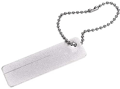 Llzzy Mini Affilacoltelli per Pietra Diamantata Portatile con Portachiavi EDC Affilacoltelli Tascabili Portatili per Amo da Pesca Coltello per Unghie Strumento per Esterni