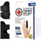 Dr. Arthritis Von Ärzten Entworfen, Fingerbandage, Fingerschiene Kleiner Finger/Mittelfinger/Zeigefinger, Fingerschutz bei Verletzung mit Klammern & Schienen, 2er-Pack, Schwarz, S/M