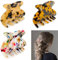 3 Pinzas Cabello de Acetato, Pinzas Antideslizantes para el Cabello, Clip de Garra con Estampado de Leopardo, para Cabello Mediano y Fino