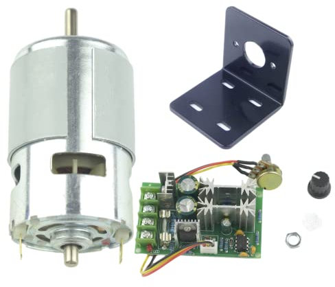 CONQUERALL 775 Motor 12V 8000RPM/24V 16000RPM Hochleistungs-DC-Motor mit Halterung und 20A Drehzahlregler