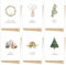 Weihnachtskarten mit Umschlag Set (12 Stück) - A6 Klappkarten für Weihnachten - Christmas Postkarte mit Umschlägen für deine Weihnachtsgrüße - Coole Weihnachtspostkarten mit und ohne Sprüche