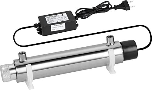 Swan UV-Sterilisator für Wasser, antibakteriell, mit Lampe 11 Watt, 4 Liter/Minute, für Hauswasserfilteranlagen, Umkehrosmose und Aquarien