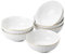 BTaT- Suppenschüsseln, 6er-Set, 473 ml, weißes Porzellan mit Goldrand, Schüsseln für Küche, Küchenschüsseln, Salatschüsseln, weiße Schalen, weiße Müslischalen, Frühstücksschalen, Schüssel-Set