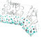 Tischdecke Party Einweg Tischdecken,Weißer Punkt Tischdecken 137 x 274 cm, Rechteckig Große Kunststoff Tischdecke Party für Picknick,Babyparty,Hochzeit,Geburtstag,Halloween,Weihnachtstischdekorationen