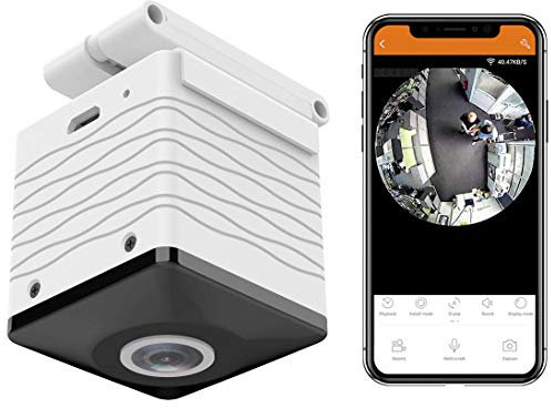 7links 360 Kamera: Mini-Akku-HD-Überwachungskamera mit 360°, 960p, Versandrückläufer (IP-Überwachungs-Kamera, Decke, Cam)