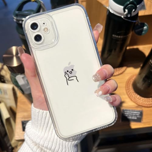 ORBANA Lustige Matchstick Men Klare Handyhülle für iPhone 14 13 12 11 15 Pro Max 13 Mini XS Max XR SE 8 14 Plus transparente Hüllen, Stil 3, für iPhone 15