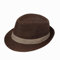 FakeFace Chapeau de Paille Trilby pour Homme - Gentleman de Papa Léger, Panama en Lin, Casquette de Soleil Roulé pour Vacances