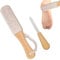Nuqin Pumice Stone for Feet,2pcs Foot Pumice Stone,Double Sided Foot Pumice for Corn Dead Skin Cracked Heel Remover for Feet,Foot Files for Hard Skin(White)