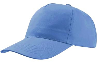 Cappellino per Bambini Stile Baseball con Visiera - Disponibile in Diversi Colori - Chiusura Regolabile, Cappello Estivo per Bambino e Bambina - Azzurro