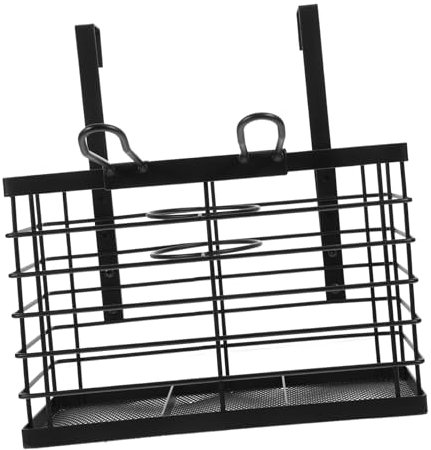 Ciieeo Door Hair Dryer Holder Bathroom Storage Rack Hair Tool Organizer Suitable for Small Bathroom Spaces Material