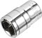 TOP-VIGOR 1/2-Inch Drive 17mm 6-Point Shallow Socket, Metric, Cr-V Drive Socket for Auto Repairing and Household