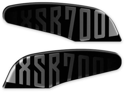 PROTEZIONI LATERALI SERBATOIO RESINA 3D COMPATIBILE CON YAMAHA XSR 700 2016-2020 L-190 (Nero)