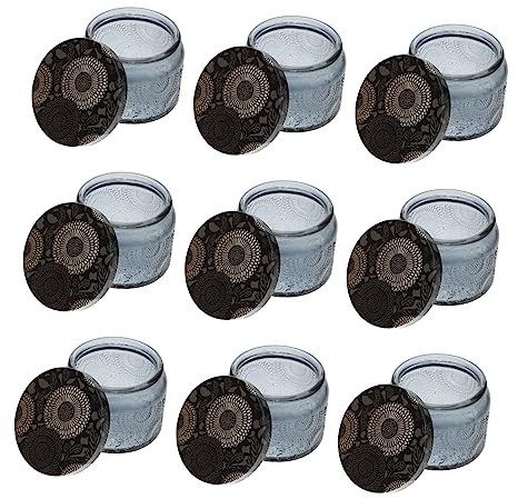 HAWILLOSCH 14pezzi Barattolo in Vetro Per Candele Con Coperchio Contenitori Per Creazione Di Candele Fai Da Te Barattoli Per Conservazione Di Caramelle e Piccoli Oggetti