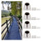 4 Pcs Stainless Steel Pergola Post Base Brackets Round 20200mm Deck Mailbox Garden Railing Support Bracket for Chain Link Fencing Posts Concrete Mount Bottom Holder (30mm Dia)
