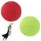 2 Stück Hundefrisbee, 15cm Weich und Super Stabil Hunde-Frisbee aus Natürlichem Kautschuk für Hundetraining, Werfen, Fangen & Spielen(Grün + Rot)