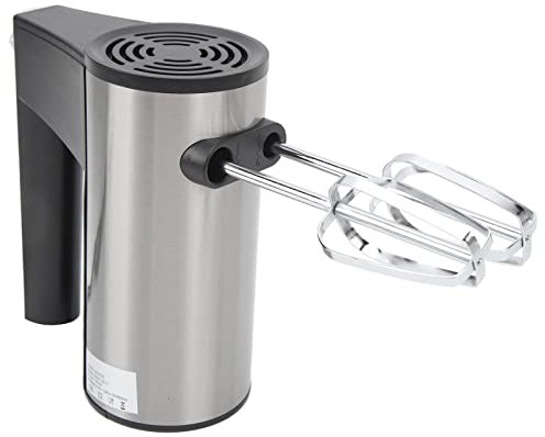 Sbattitore Elettrico Portatile, 350 W, 5 velocità, Accelerazione della Turbina, Sbattiuova Automatico Intelligente, Acciaio Inossidabile 304, Impugnatura Leggera e Comoda, per