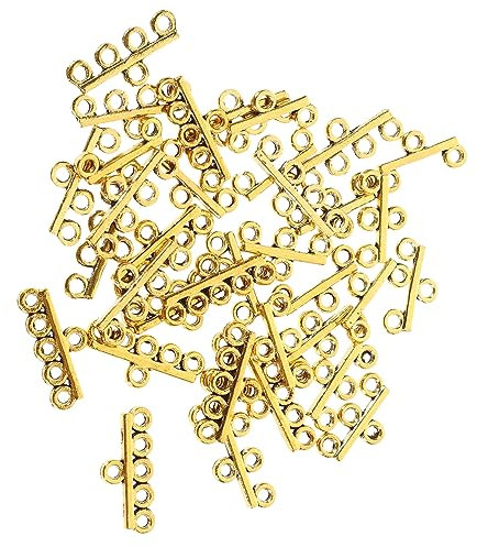 BELLIFFY 40stücke Legierungsanhänger Für Diy Schmuckherstellung Verbindungselemente Für Armbänder Und Antikgoldene Pendants Doppelt Dreifach Vierfach Fünfmal
