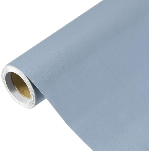 QUARKZMAN 118 x 15.7 Morgenblau Tapete, Selbstklebende Tapete, Morgenblaues Kontaktpapier Einfarbiges Vinyl Selbstklebende Wandtapete Dekorativ für Wandverkleidung