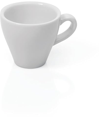 Lot de 6 tasses à expresso Italia - 90 ml - Blanches - Porcelaine