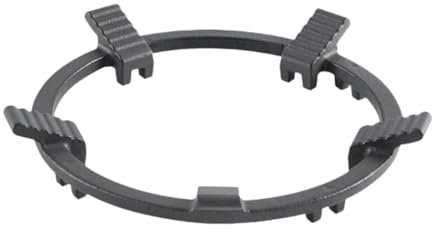 Milageto Cast Iron Wok Ring Pot Bracket Reusable Anti Slip Wok Stand Rack Round Bottom Frying Pan Stand for Cooking Cookware Supplies