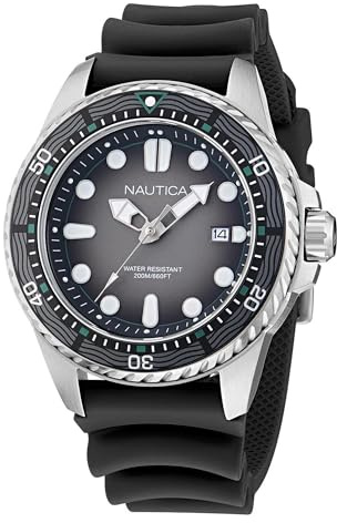 Nautica NCT Sea Montre de plongée avec Bracelet Noir (modèle : NAPSDF501)