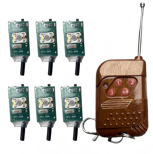 Wiederverwendbarer Balloon Popper Controller mit einer Reichweite von 30 Metern kompaktes und praktisches Design geeignet für jede Art von Party und Balloon Popper Tool kombiniert Party (1 control 6)
