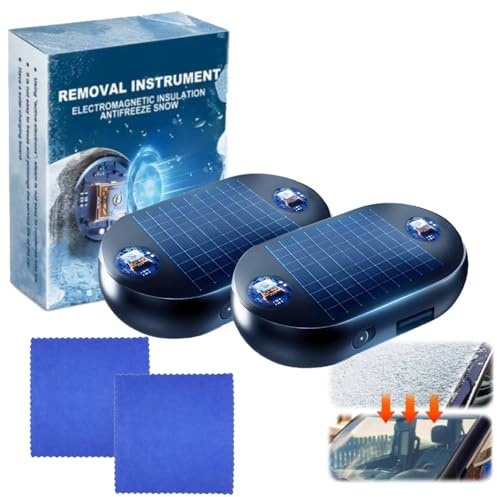 Auto Enteiser Elektromagnetische, Tragbarer Kinetischer Molekularheizer Schneeräumungswerkzeug Elektromagnetisches schneeschmelzer, Auto Anti frost gerät Mikrowellen Molekular Enteisung Instrument (2)