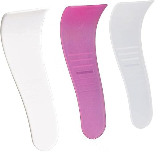 3 Pcs Portable Hair Wax Cleansing Spatulas Sticks Mask Scraper Plastic Waxing Applicator & Depilatory Creams Hair Waxing Removal Beauty Tools, Gray, White and Rose Red
