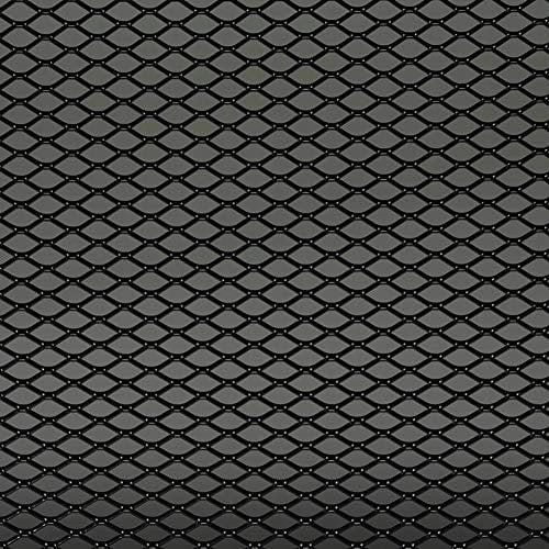 Autostyle TG1253Z Racemesh, 125 x 25 cm, Colore: Nero/Quadri 16 x 8 mm