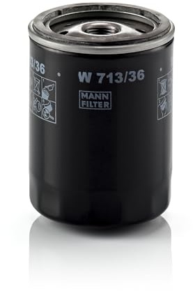 MANN-FILTER, W 713/36 Oil Filter | For Passenger Cars, Highest Filtration Performance, Engine Protection, High Quality Sealing, True OE Engineering