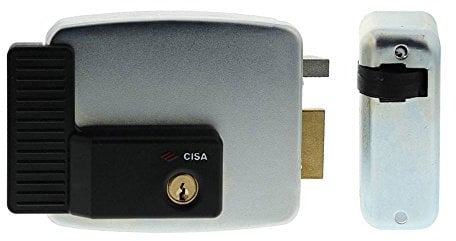 CISA 111721801, Serratura Elettrica da Applicare, 12 V, Zincato, Entrata 80, Mano Destra
